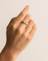 CALM YOUR SOUL TOPAZ RING in 18k Gold Vermeil from By Charlotte