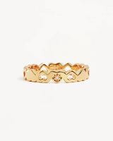 CONNECTED HEARTS RING in 18k Gold Vermeil from By Charlotte