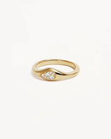 OCEAN MIST RING in 18K Gold Vermeil from By Charlotte