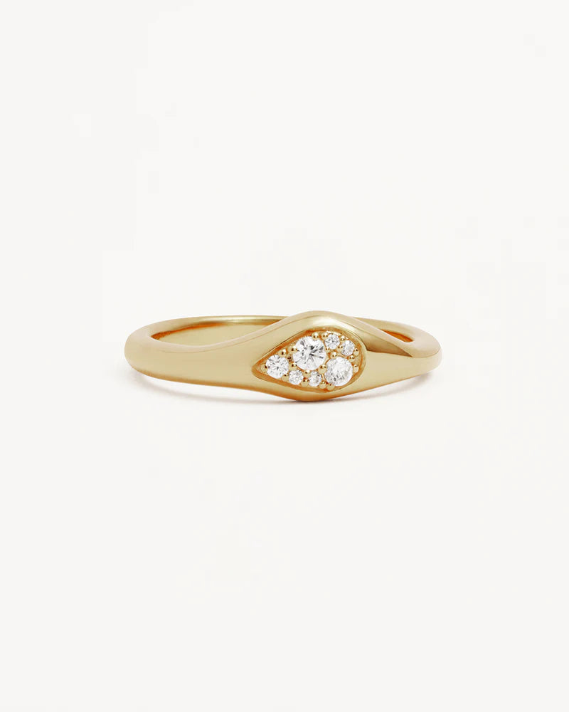OCEAN MIST RING in 18K Gold Vermeil from By Charlotte