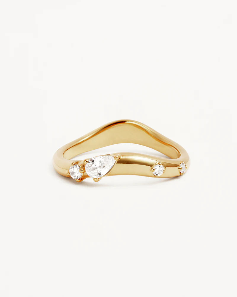 CHASING TIDES RING in 18K Gold Vermeil from By Charlotte