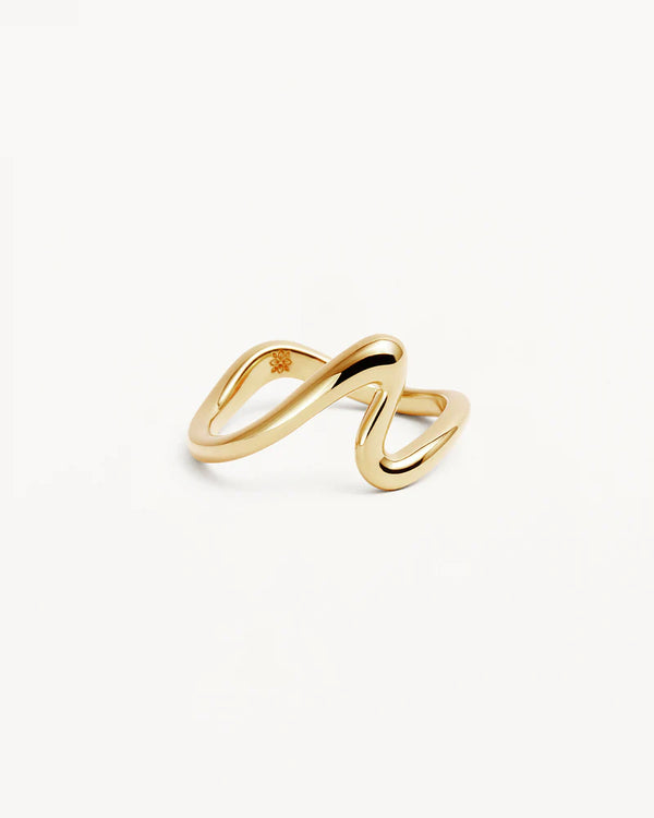 FLOW OF LIFE RING in 18K Gold Vermeil from By Charlotte