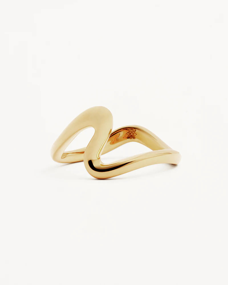 FLOW OF LIFE RING in 18K Gold Vermeil from By Charlotte