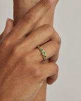 DEPTH OF YOU RING in 18K Gold Vermeil from By Charlotte