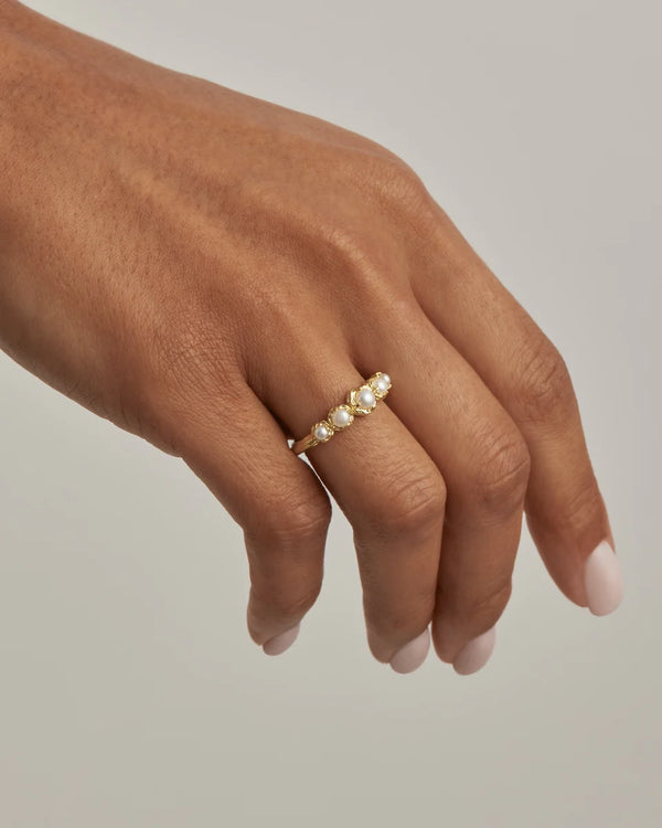 PEACE WITHIN RING in 18K Gold Vermeil from By Charlotte