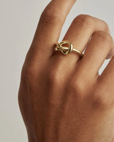 ALWAYS WITH YOU RING in 18K Gold Vermeil from By Charlotte