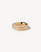 BEGIN AGAIN BAND RING from By Charlotte