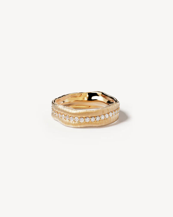 BEGIN AGAIN BAND RING from By Charlotte