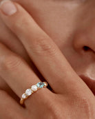 BREATHE IN STILLNESS RING in 18K Gold Vermeil from By Charlotte