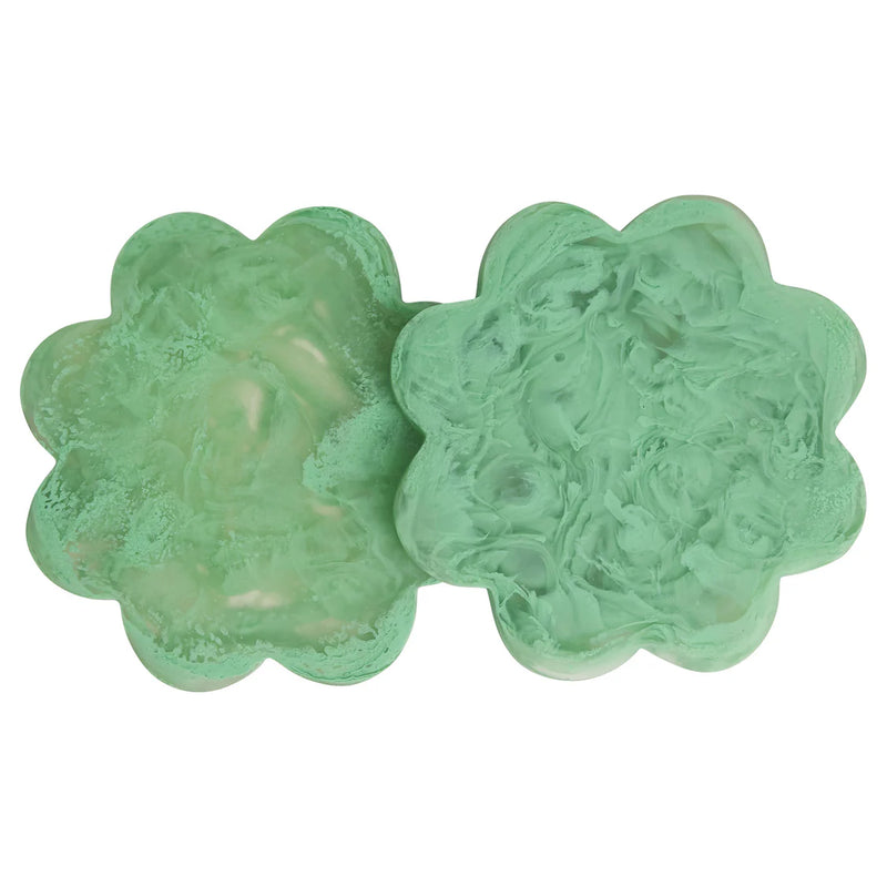 CECILIA COASTERS SET OF 2 in Emerald from Sage x Clare