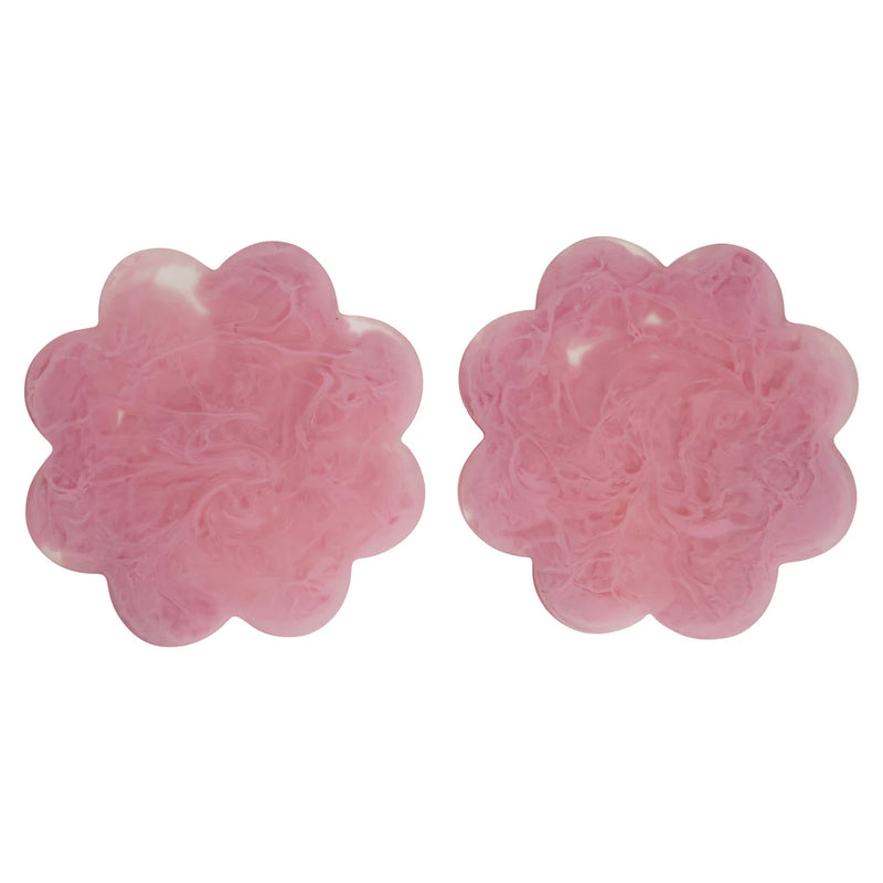 CECILIA COASTERS SET OF 2 in Fuchsia from Sage x Clare