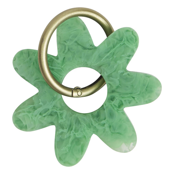 WHITNEY KEYRING in Emerald from Sage x Clare