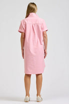 CATIE DRESS in Coral Oxford by Shirty