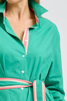 PIA LONGLINE SHIRT in Marine Green by Shirty