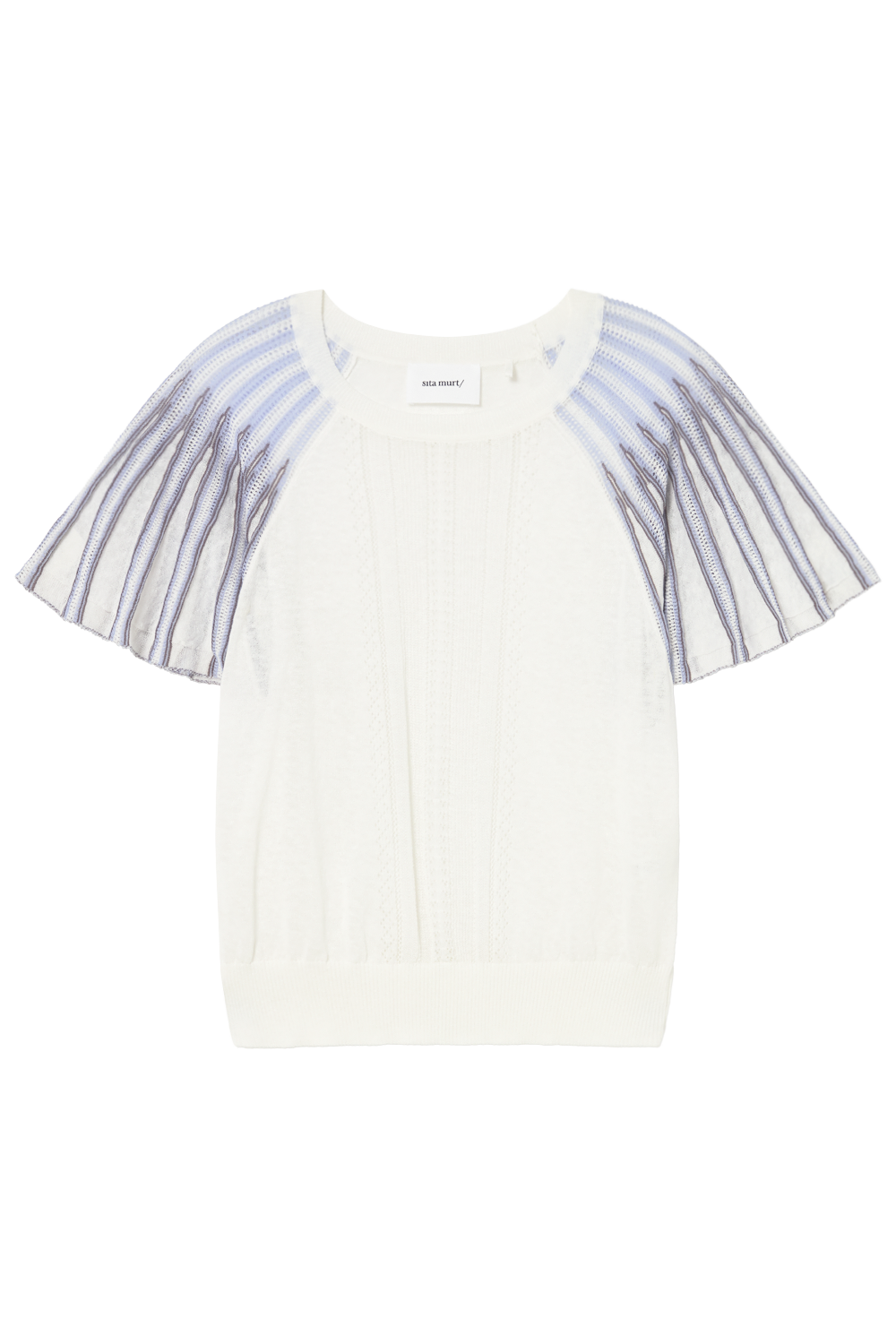 SHORT SLEEVE SWEATER in Blue Sky by Sita Murt