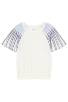 SHORT SLEEVE SWEATER in Blue Sky by Sita Murt