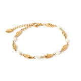 MIMI PEARL + GOLD BRACELET by Arms of Eve