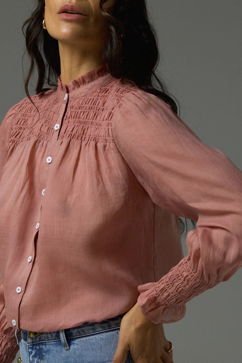 SKYLARK TOP in Tearose from Zoe Kratzmann