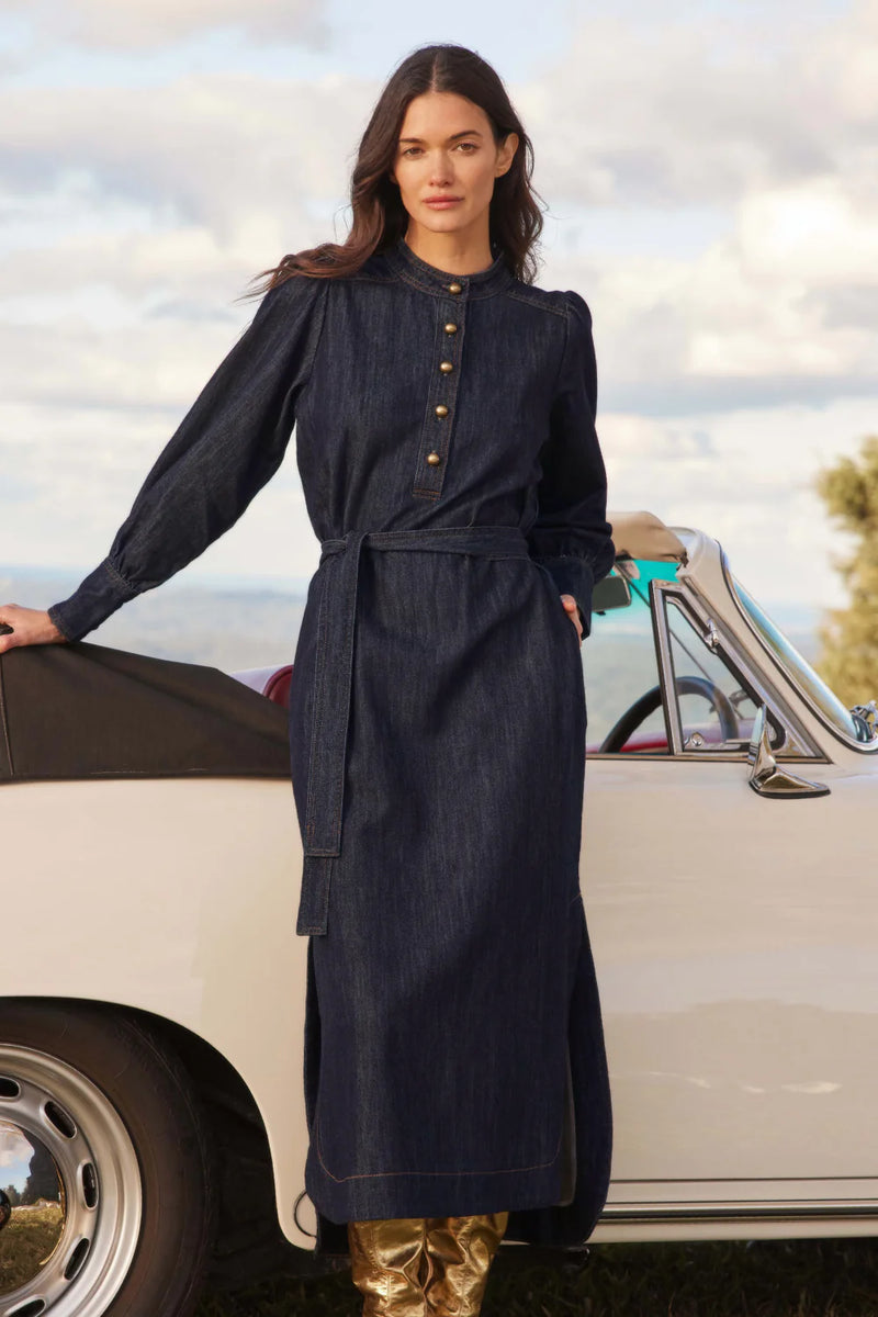 SNAPSHOT DRESS in Dark Denim from Zoe Kratzmann