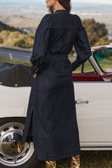SNAPSHOT DRESS in Dark Denim from Zoe Kratzmann