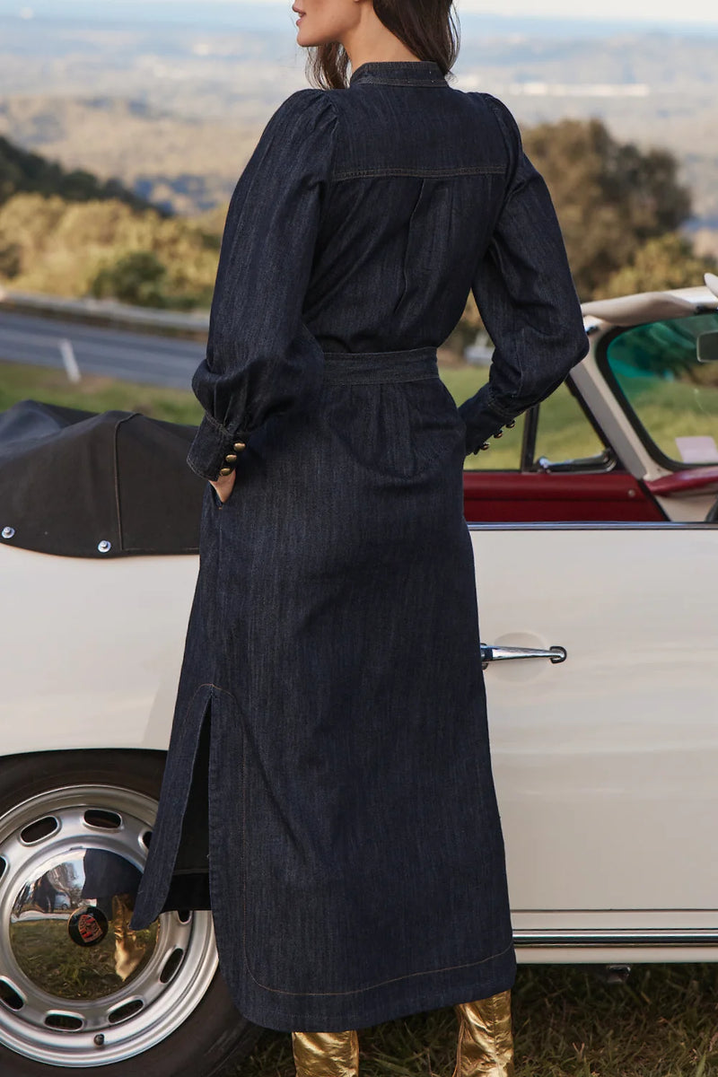 SNAPSHOT DRESS in Dark Denim from Zoe Kratzmann