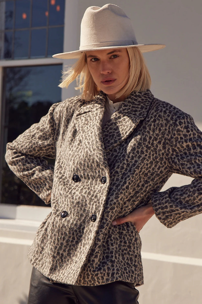 SPIRE COAT in Ocelot from Zoe Kratzmann