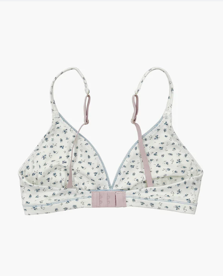 COTTON TRIANGLE BRA | Ditsy Floral
