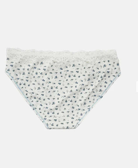 COTTON BIKINI LACE UNDERWEAR in Ditsy Floral by teysha