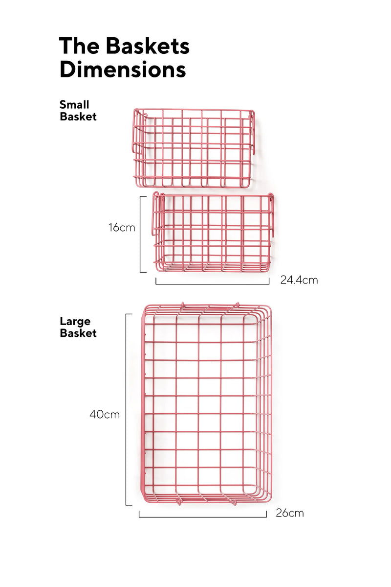 The Baskets in Berry in Mustard Made