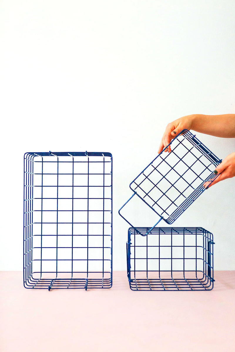 The Baskets in Navy by Mustard Made