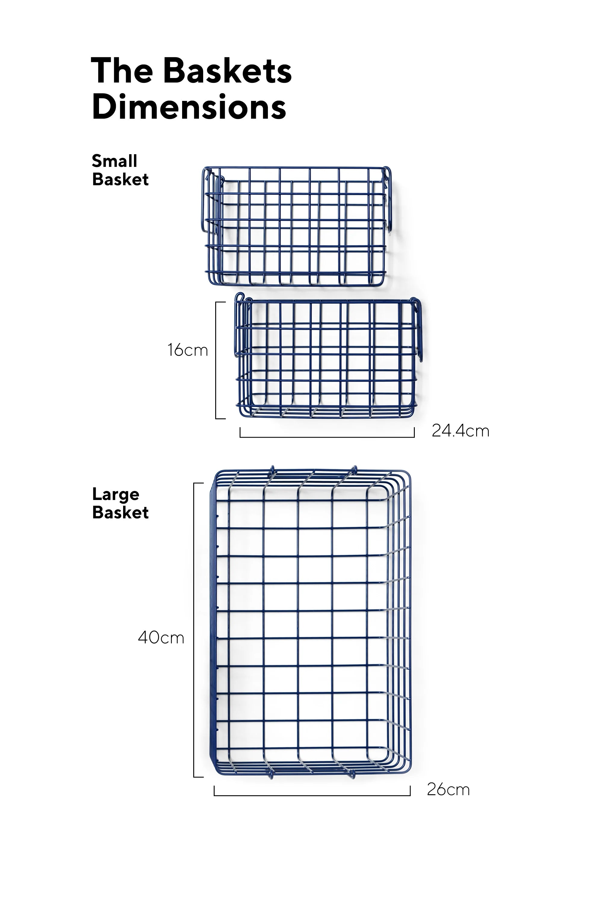The Baskets in Navy by Mustard Made