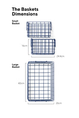 The Baskets in Navy by Mustard Made