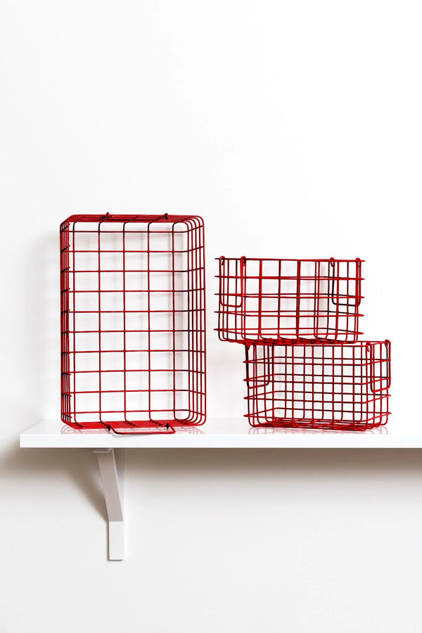 The Baskets in Poppy by Mustard Made