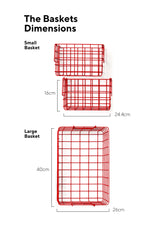 The Baskets in Poppy by Mustard Made