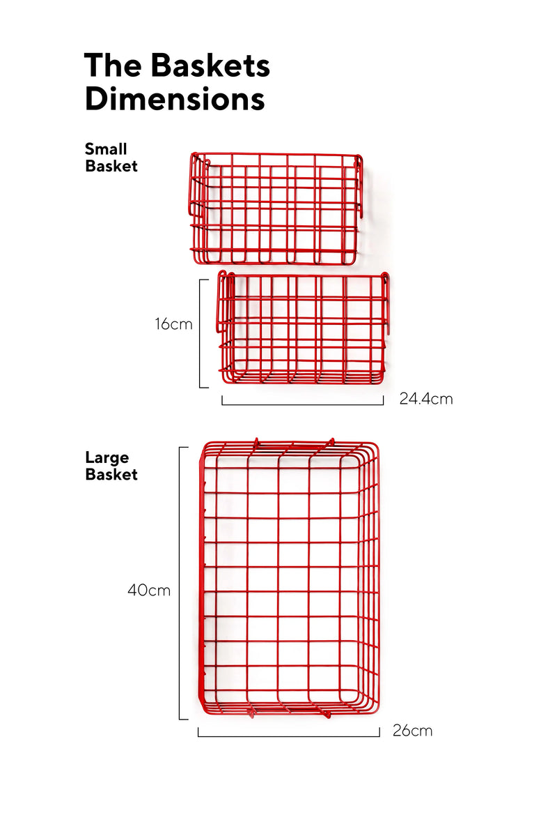 The Baskets in Poppy by Mustard Made