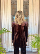 VELVET BLAZER in Chocolate Brown by Sophie Moran