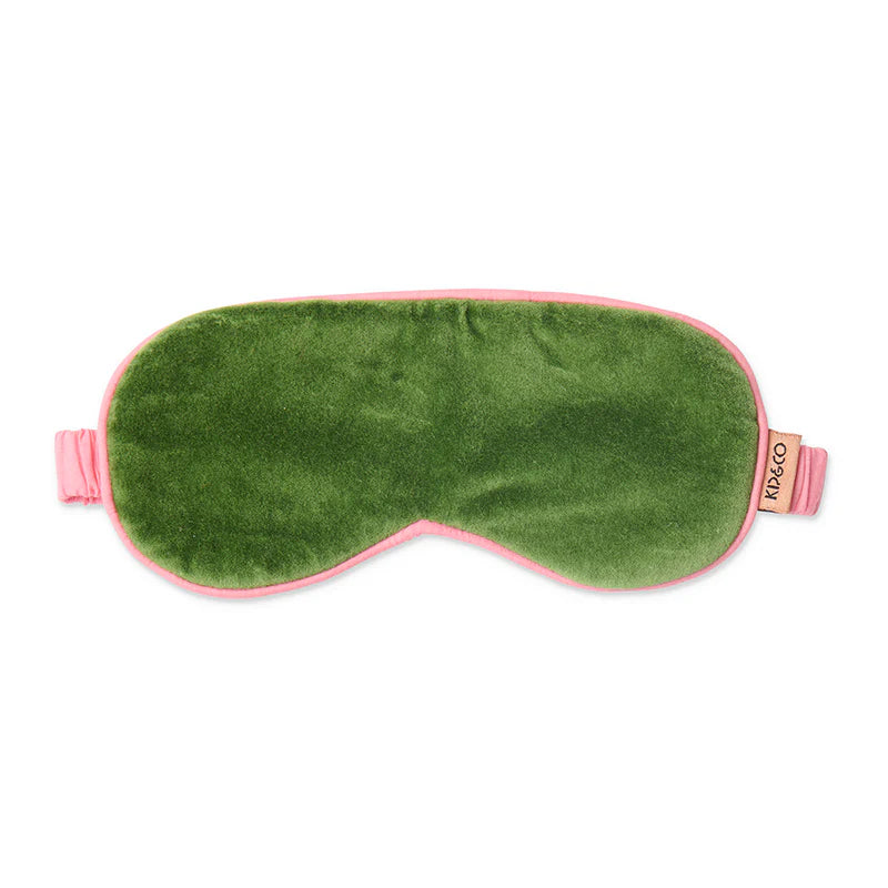 Velvet Eye Mask in Moss by Kip & Co