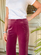 VELVET PANTS in Dusky Pink by Sophie Moran