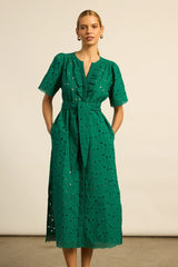 VOYAGE DRESS in Emerald from Zoe Kratzmann