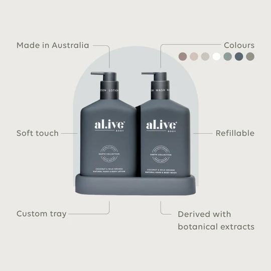 WASH & LOTION DUO in Coconut + Wild Orange by al.ive