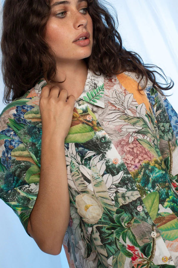 CARLA SHIRT in Tropicanai by Kachel