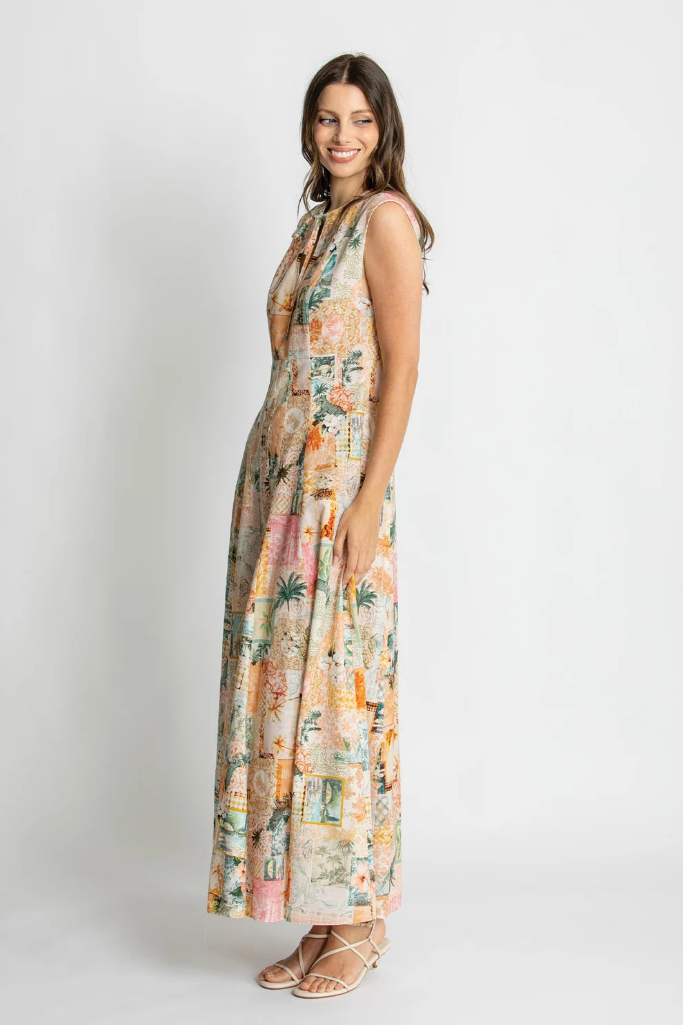 GIA MAXI DRESS in Malibu by Kachel