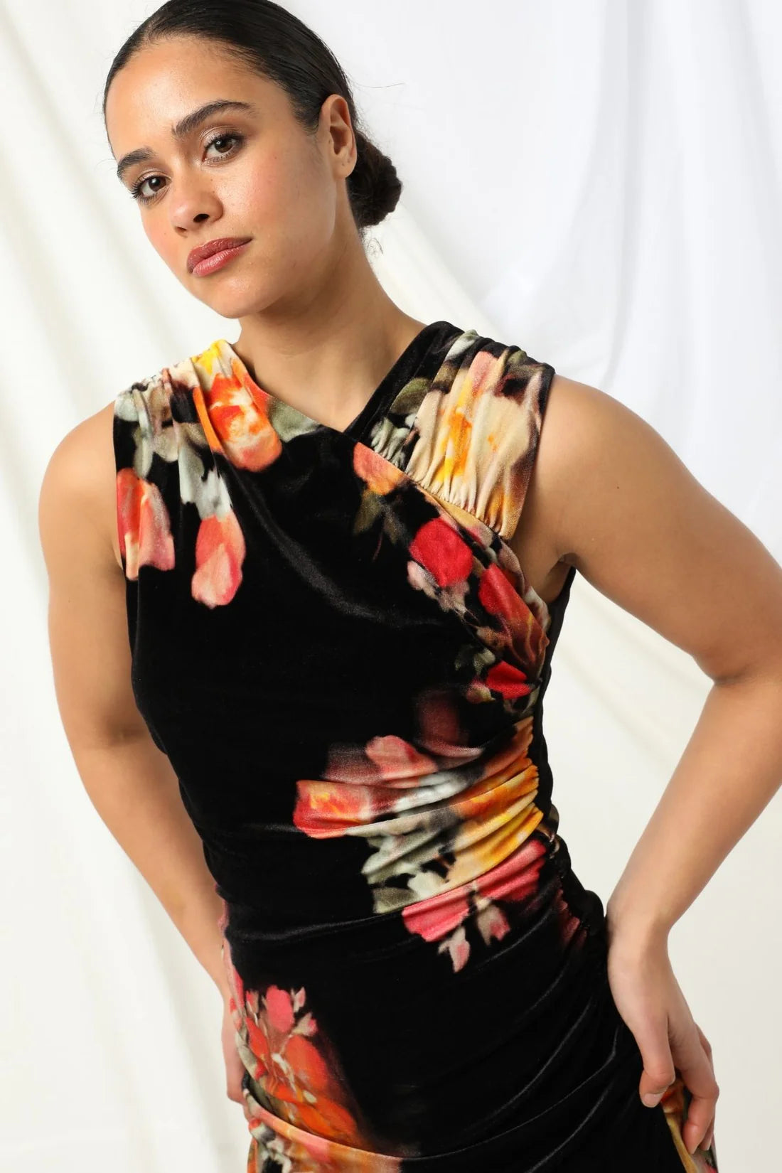 LANA DRESS in Ebony by Kachel