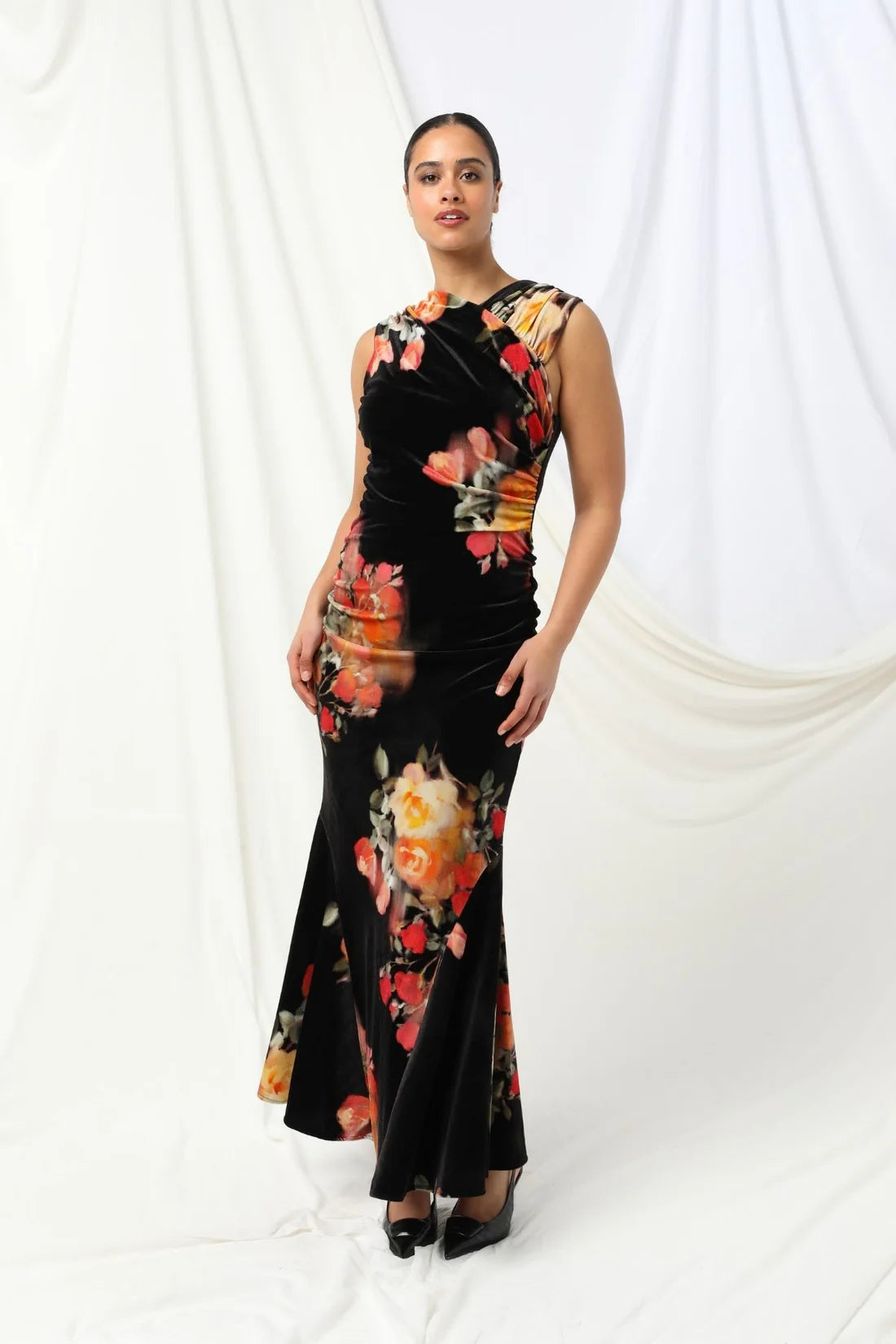 LANA DRESS in Ebony by Kachel