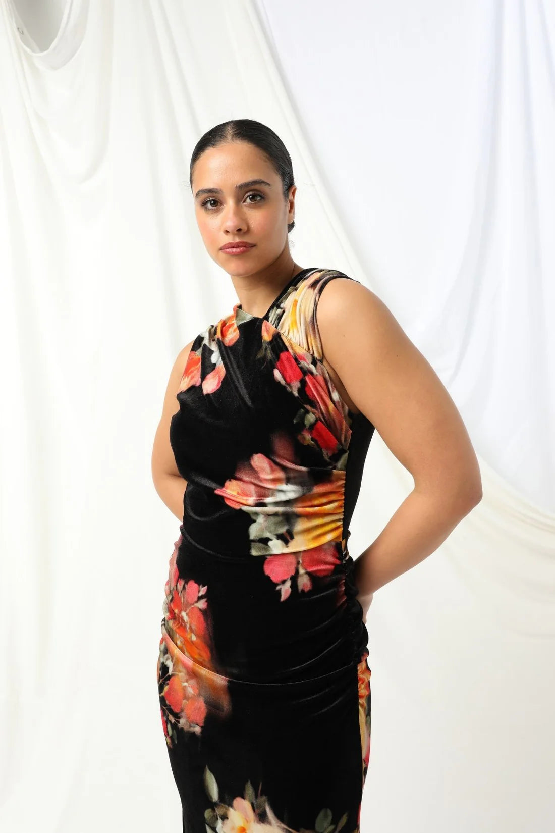 LANA DRESS in Ebony by Kachel