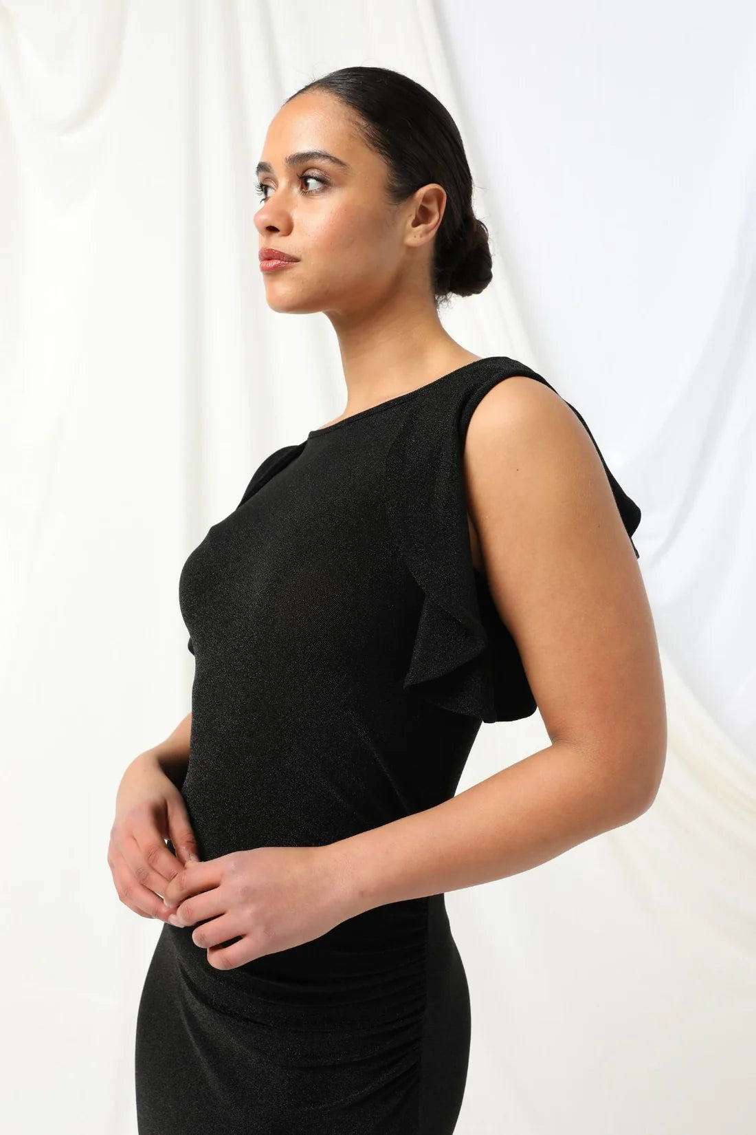 LYDIA DRESS in Black by Kachel