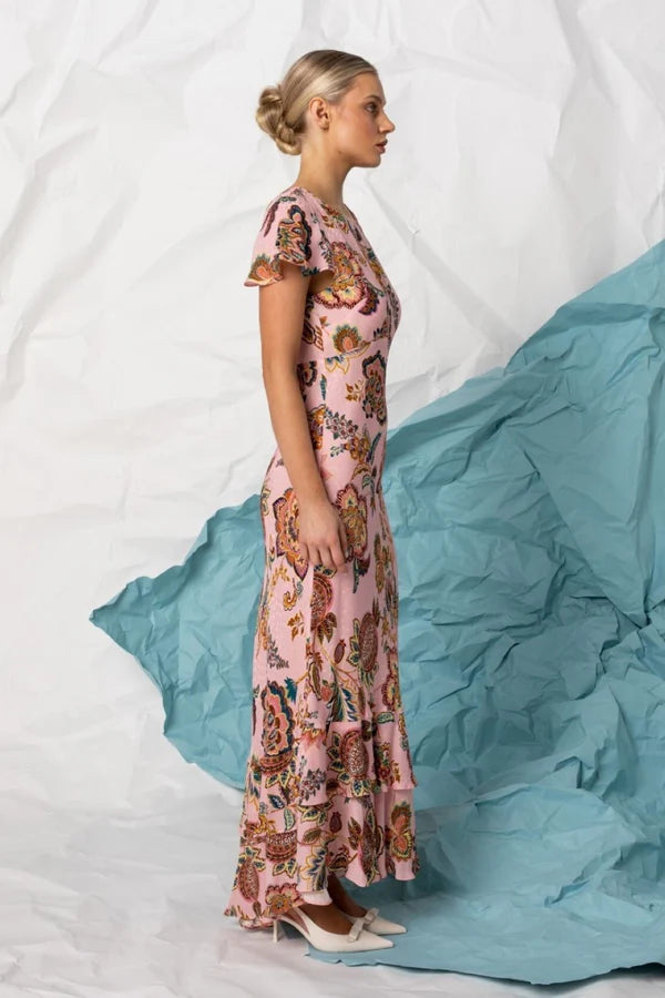 CAMILA MAXI DRESS in Celestial Rose by Kachel