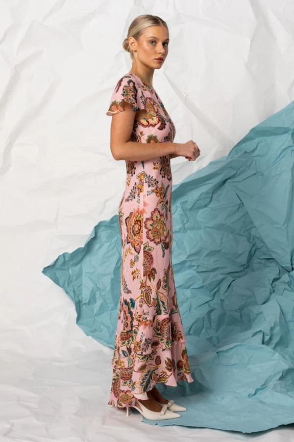 CAMILA MAXI DRESS in Celestial Rose by Kachel