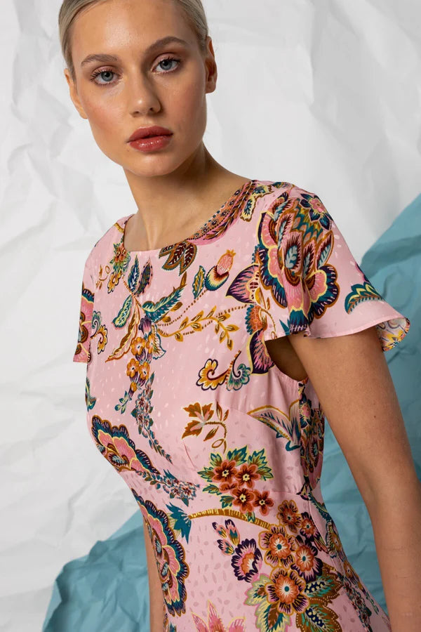 CAMILA MAXI DRESS in Celestial Rose by Kachel