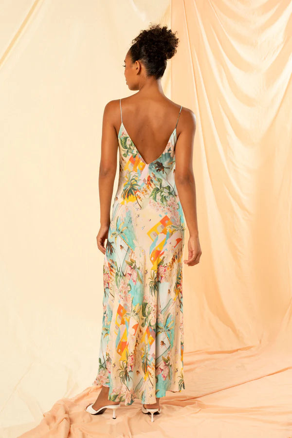  MAXI SLIP DRESS in Vacanza by Kachel